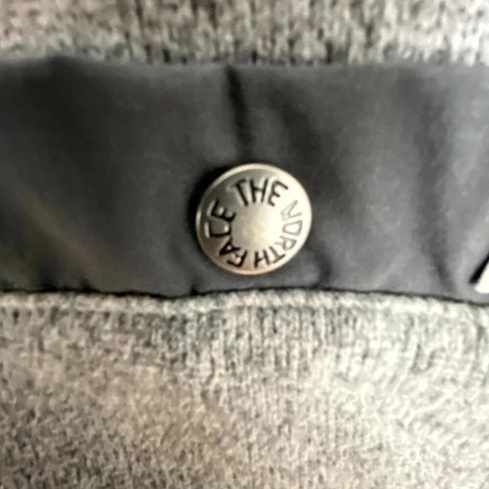 The North Face Fleece Jacket Men 2XL Gray Logo Gordon Lyons Long Sleeve Full Zip